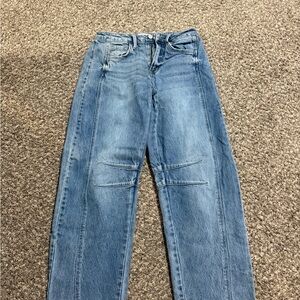 Buckle Blue Barrel Jeans
